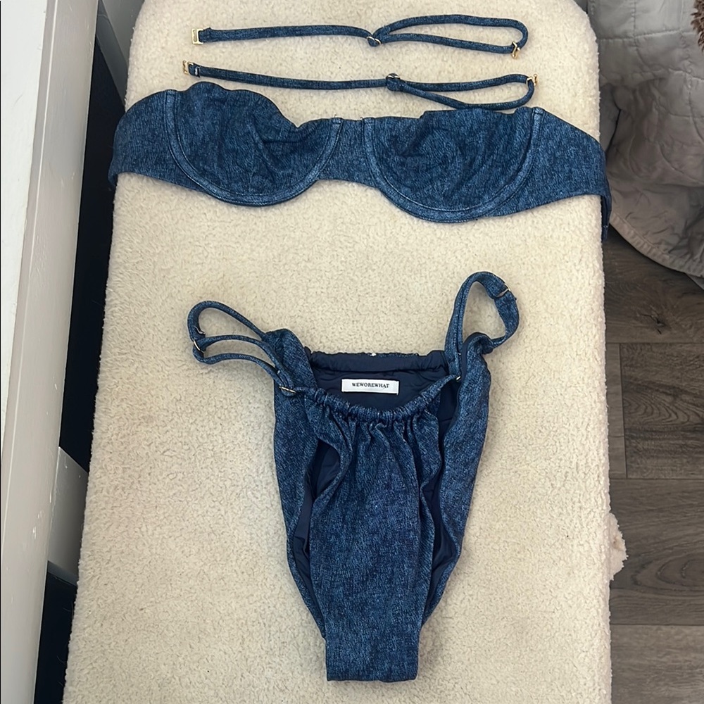 WeWoreWhat Blue Bikini Set